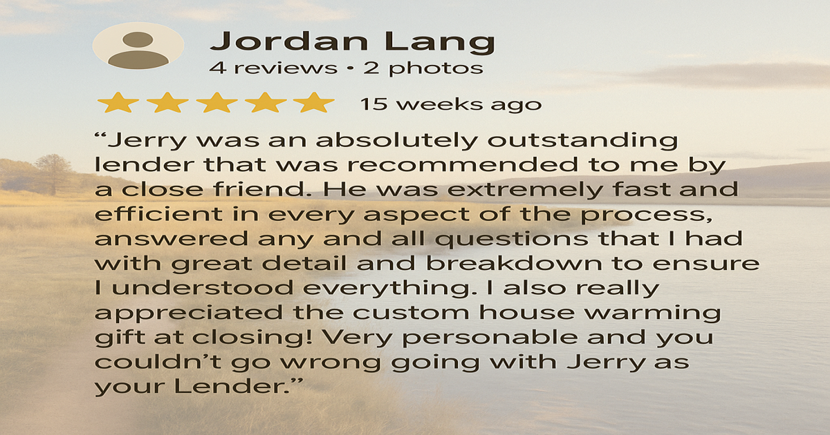 ⭐️ Another 5-Star Review for Jerry and 1st Cho...