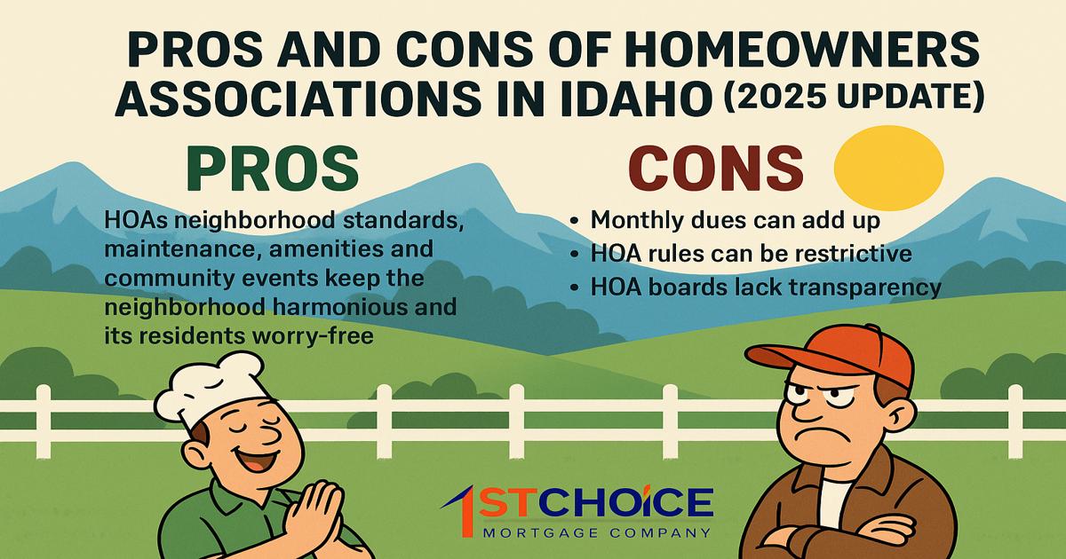 Pros and Cons of Homeowners Associations in Idaho (2025 Update)