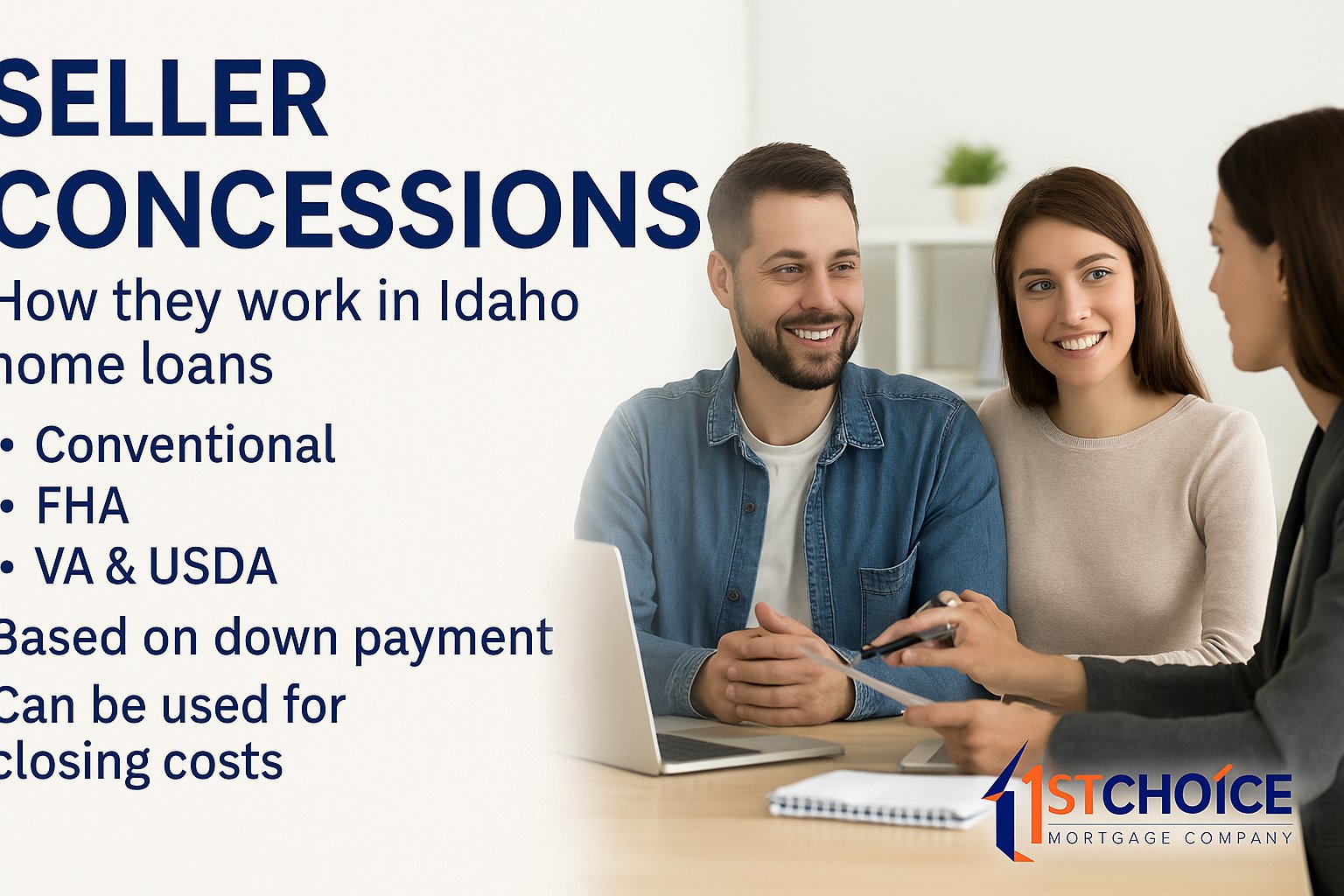 Seller Concessions Idaho: FHA, VA, USDA & Conventional Loan Limits Explained