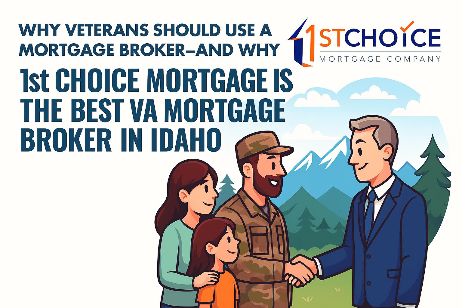 Why Veterans Should Use a Mortgage Broker—And Why 1st Choice Mortgage Is the Best VA Mortgage Broker in Idaho