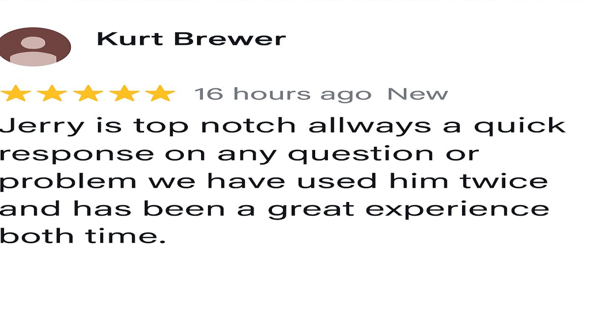 Why Kurt Brewer Chose Jerry—Twice! A 5-Star Mort...