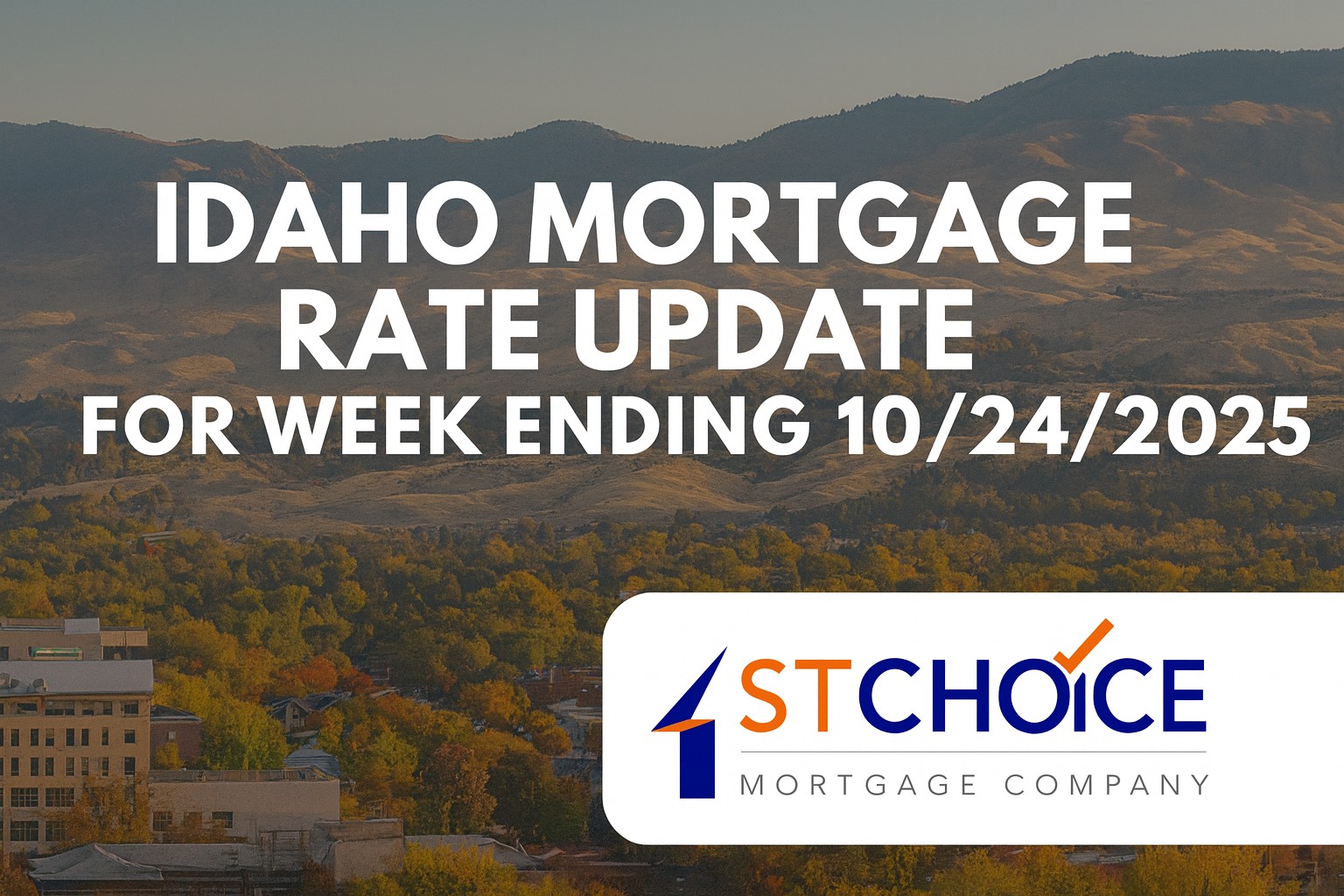 🏠 Mortgage Rates Barely Budge as Markets Wait for the Fed – What It Means for Idaho Buyers