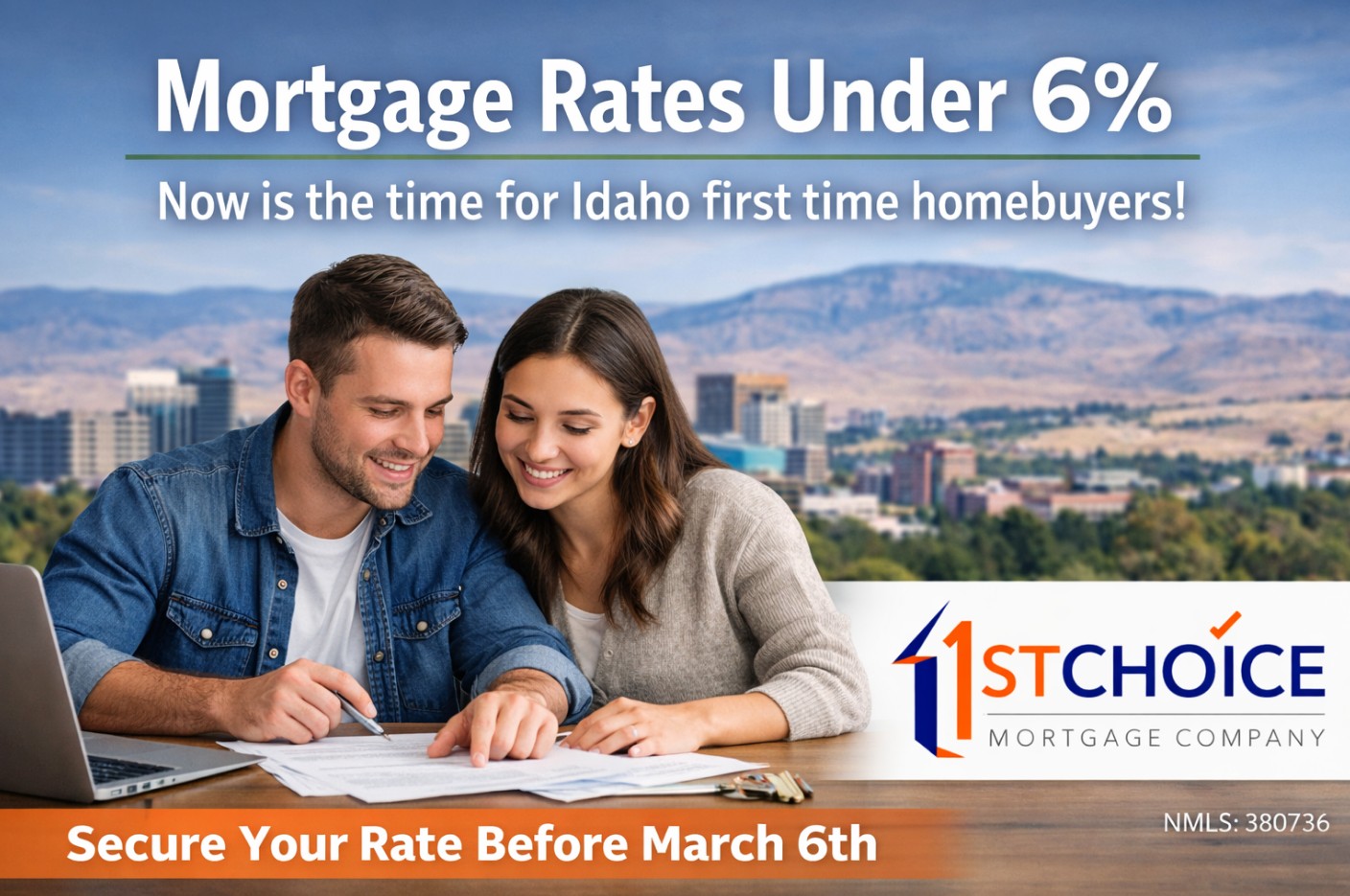 First Time Home Buyer Idaho: Rates Freeze Under 6%