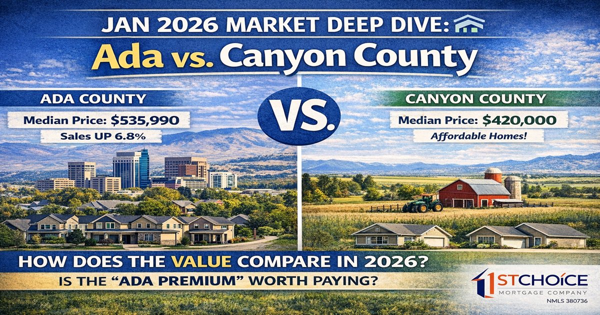 Ada vs Canyon County Housing Market January 2026: ...