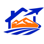 Mountain Home AFB VA home loans icon with house, orange mountains, and military jet