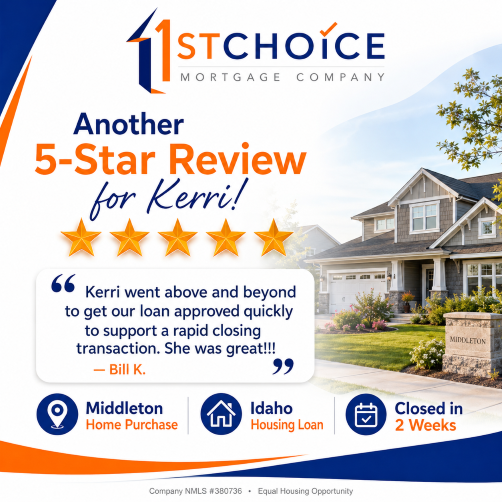 Idaho Housing Loan in Middleton | 2-Week Closing